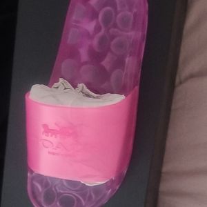 Coach Ulyssa Rubber Slide brand new in box